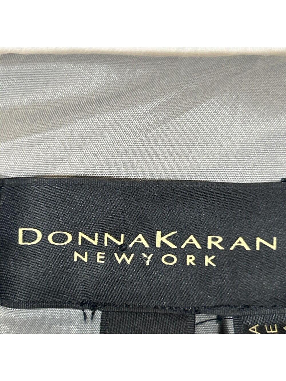 $99 Donna Karan New York Women's Tweed Ruffle Hem Skirt Petite Limestone Size 16 - Picture 9 of 11
